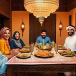 브랜드 마케팅과 문화적 트렌드의 조화 - **Prompt 1: A Joyful Multi-Generational Arab Family Gathering**
    A vibrant, heartwarming scene of...